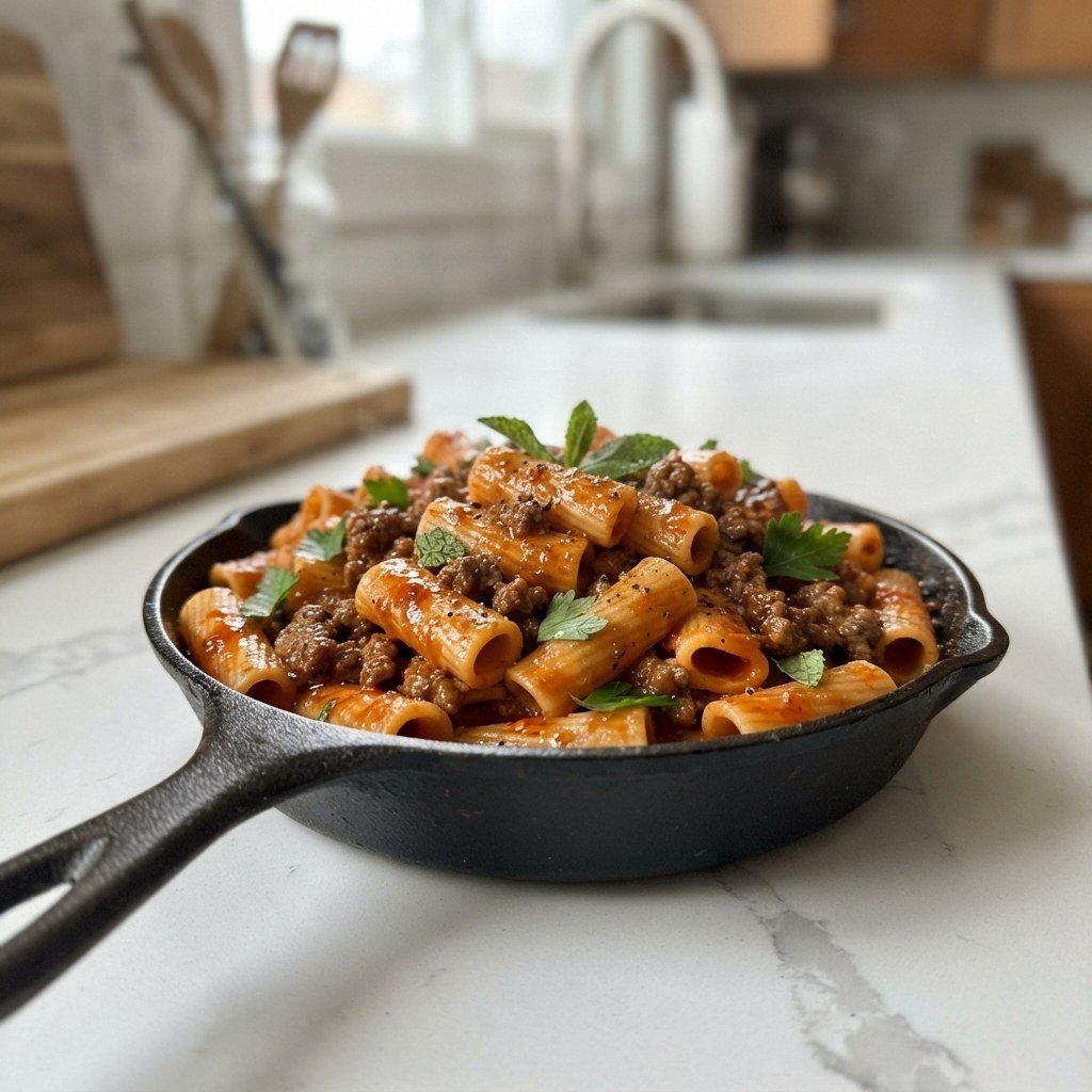 Viral 30-Minute Spiced Beef Turkish Pasta